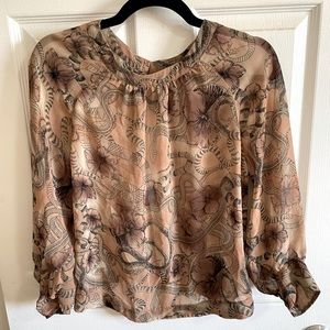 Topshop floral snake top